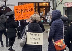 Lockdown Mahnwache Verzweiflung Bei Friseuren In Jena 00021